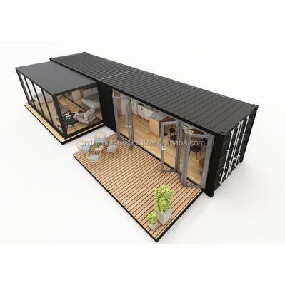 Container en acier pliable de 2 chambres à coucher Container de maison Hôtels toilettes