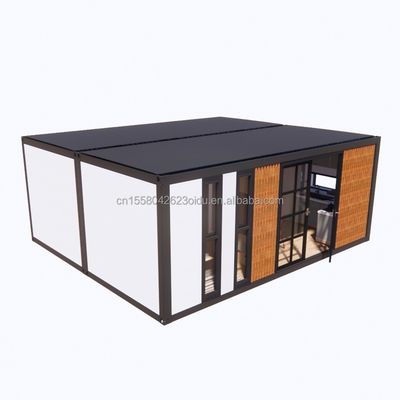 Luxe Conteneur modernement élargi Deux étages Petite maison préfabriquée en bois Bâtiments Hôtel Appartement Cabine en acier Maison préfabriquée