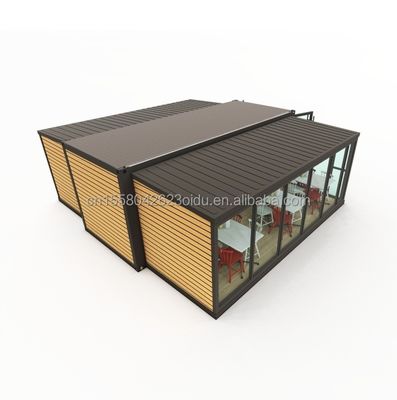 Modules de conteneurs en acier modernes de 40 pieds pour assemblage rapide