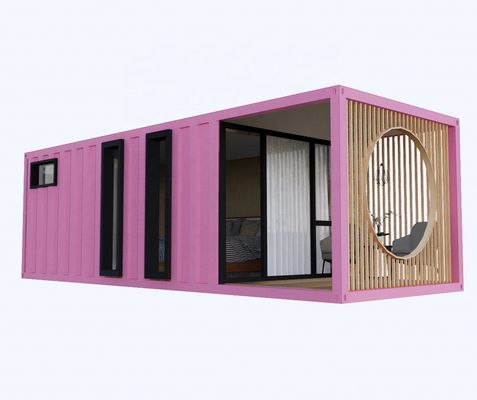 Alliage d'aluminium fenêtres 3 chambres à coucher Container résidence avec emballage et ondes panneaux sandwich murs