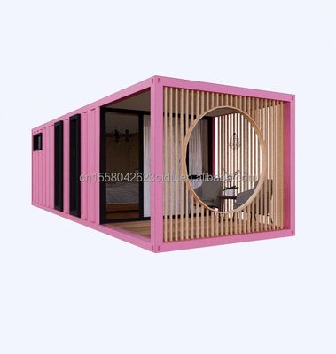 Alliage d'aluminium fenêtres 3 chambres à coucher Container résidence avec emballage et ondes panneaux sandwich murs