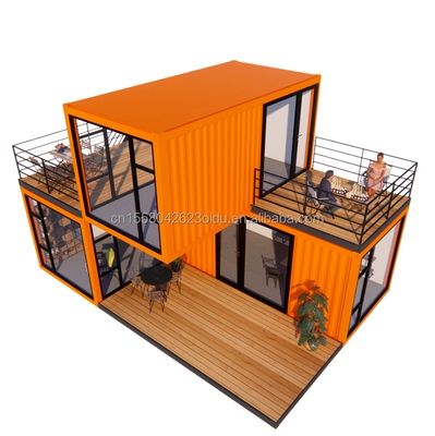 fenêtres en alliage d'aluminium personnalisées 3 modules conteneur de vie modulaire Pack plat maison préfabriquée bureau ou maison de jardin en acier
