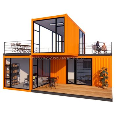 fenêtres en alliage d'aluminium personnalisées 3 modules conteneur de vie modulaire Pack plat maison préfabriquée bureau ou maison de jardin en acier