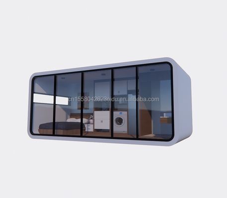 Maison préfabriquée moderne de 20 pieds 40 pieds en extérieur Petit Pod Café Maison mobile de travail Apple Cabine-Populaire cabine préfabriquée appartement appartement