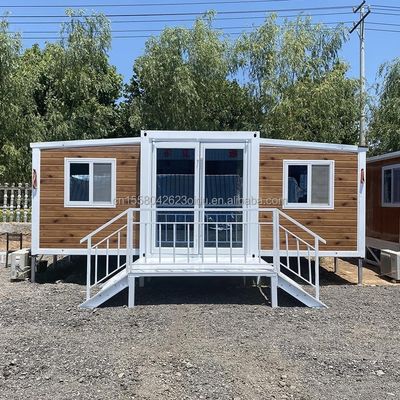 Maison en bois en couleur personnalisée UE maison préfabriquée de 3 chambres à coucher