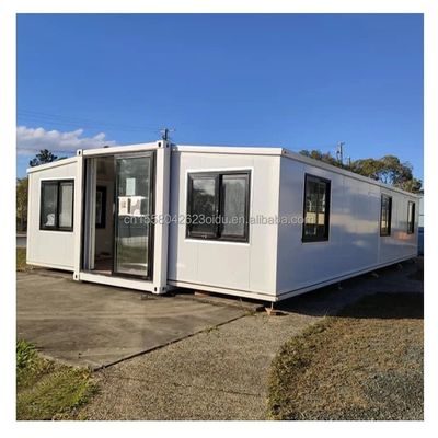 Maison en bois en couleur personnalisée UE maison préfabriquée de 3 chambres à coucher