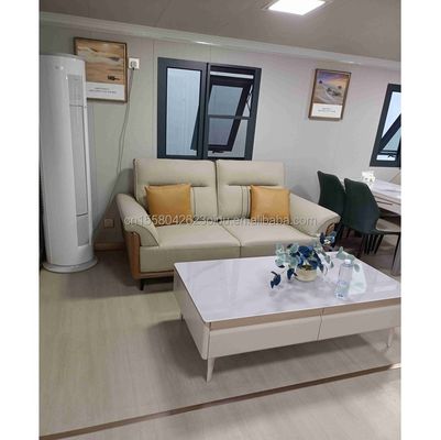 Maison en bois en couleur personnalisée UE maison préfabriquée de 3 chambres à coucher