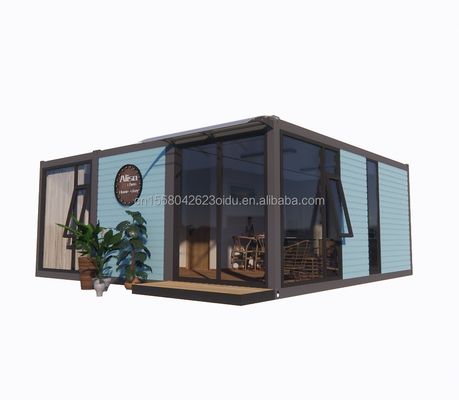 L'acier galvanisé plié 180g 20ft 40ft détachable préfabriqué conteneur plat maison maison avec 2 chambres pour hôtel
