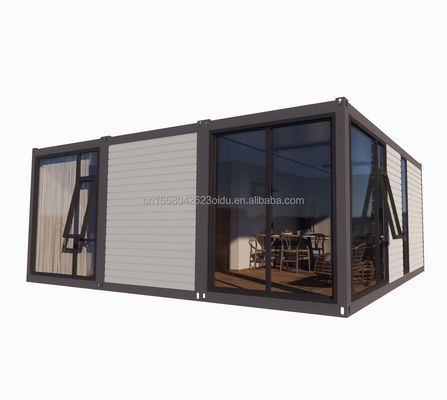 L'acier galvanisé plié 180g 20ft 40ft détachable préfabriqué conteneur plat maison maison avec 2 chambres pour hôtel