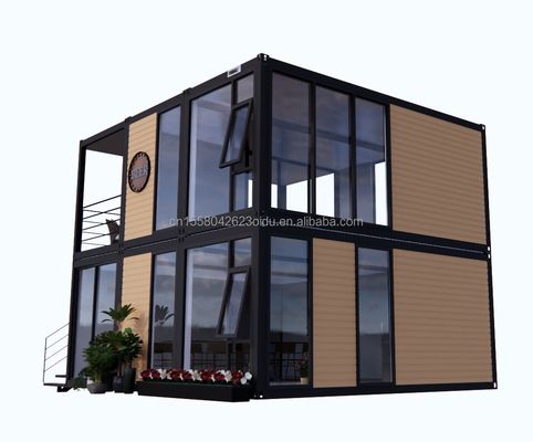 Appareil en bois moderne Emballage plat Maison mobile cadre en acier en acier galvanisé 180g pour conteneur de 10 pieds 20 pieds
