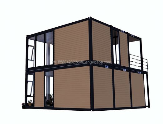 Appareil en bois moderne Emballage plat Maison mobile cadre en acier en acier galvanisé 180g pour conteneur de 10 pieds 20 pieds