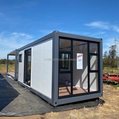 Container d'expédition de 40 pieds transformation pour une maison familiale pratique chambre à coucher salle de séjour cuisine et salle de bain inclus