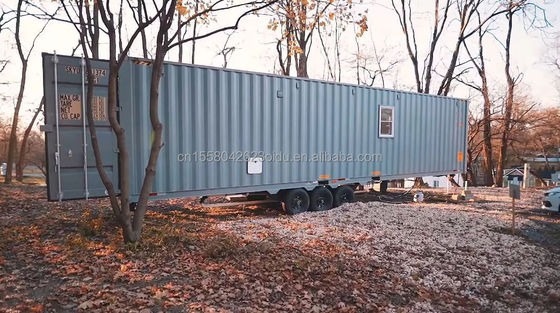 Container d'expédition de 40 pieds transformation pour une maison familiale pratique chambre à coucher salle de séjour cuisine et salle de bain inclus