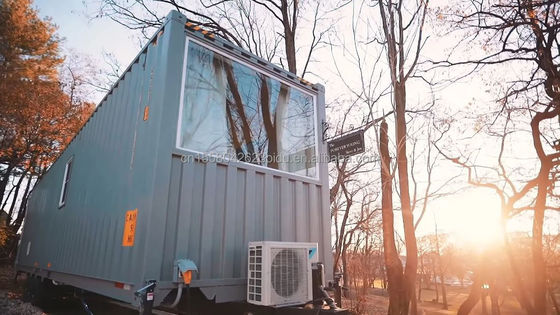 Container d'expédition de 40 pieds transformation pour une maison familiale pratique chambre à coucher salle de séjour cuisine et salle de bain inclus