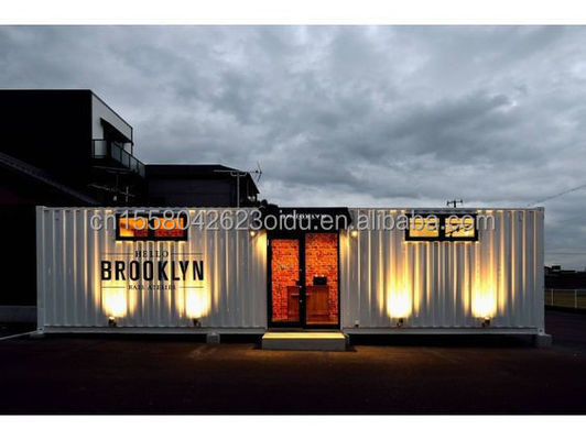 Container à paquet plat Hôtel modulaire Petit mobilier d'expédition Des maisons portables 2 chambres à coucher Container de vie Restaurant Container des maisons