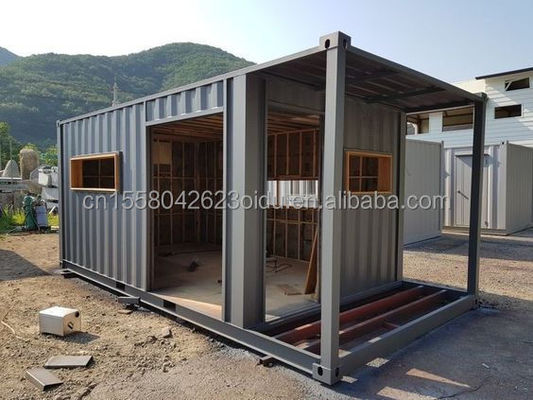 Container à paquet plat Hôtel modulaire Petit mobilier d'expédition Des maisons portables 2 chambres à coucher Container de vie Restaurant Container des maisons