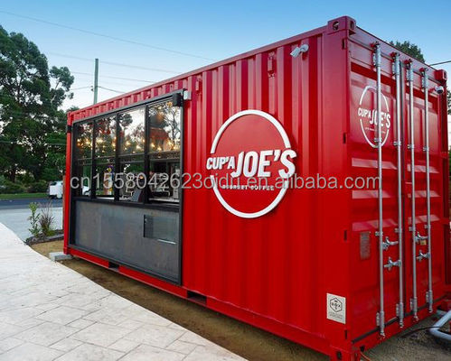 Container à paquet plat Hôtel modulaire Petit mobilier d'expédition Des maisons portables 2 chambres à coucher Container de vie Restaurant Container des maisons