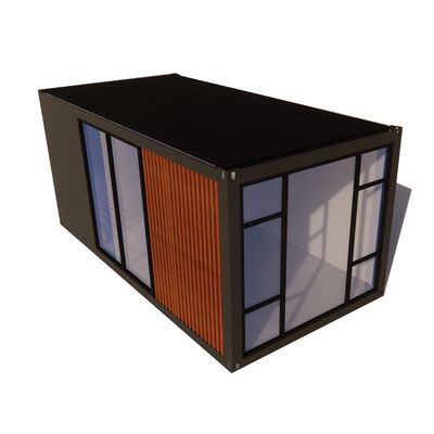 Hôtel maison de conteneurs emballement plat pour la construction rapide de la famille cadre en acier galvanisé pliage 180g maison en bois de luxe