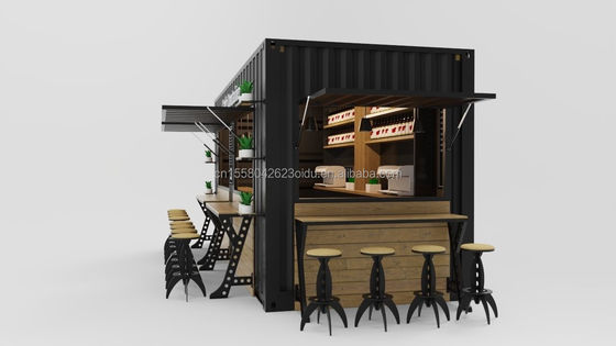 Fournir une maison mobile d'hôtel pliable personnalisée avec pliage d'acier galvanisé 180g 20ft prêt à l'expédition