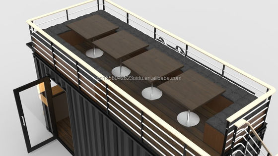 2022 OEM 20ft Flat Pack Prêt à Vivre Container maison faite de fenêtres en alliage d'aluminium et en acier galvanisé 180g