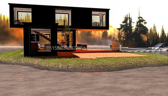 Maison de luxe avec mur 50/75/100mm panneau sandwich ondulé à prix réduit