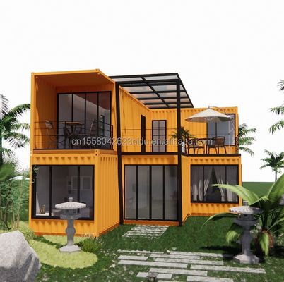 Maison de conteneurs préfabriquée de 20 pieds pour hôtel par les fabricants