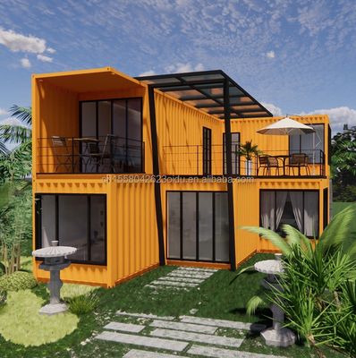 Maison de conteneurs préfabriquée de 20 pieds pour hôtel par les fabricants