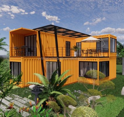 Maison de conteneurs préfabriquée de 20 pieds pour hôtel par les fabricants