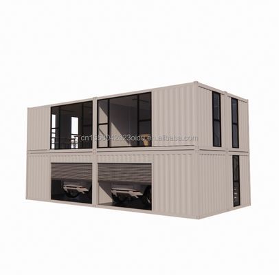 Maison préfabriquée avec un design moderne et des fenêtres en alliage d'aluminium