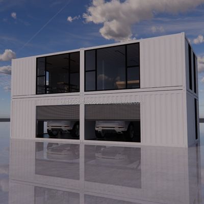 Maison préfabriquée avec un design moderne et des fenêtres en alliage d'aluminium